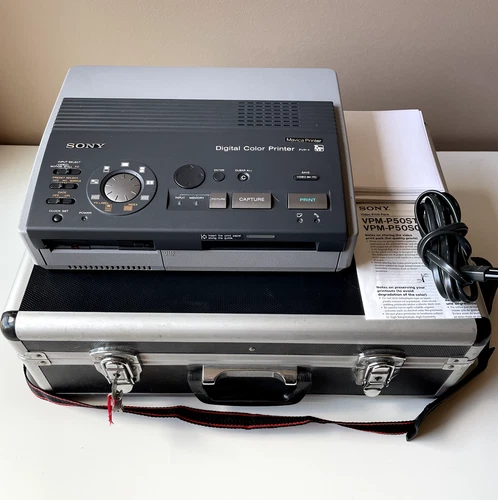 Sony Mavica Digital Color Printer FVP-1 in Custom Carrying Case w/ Ink & Paper