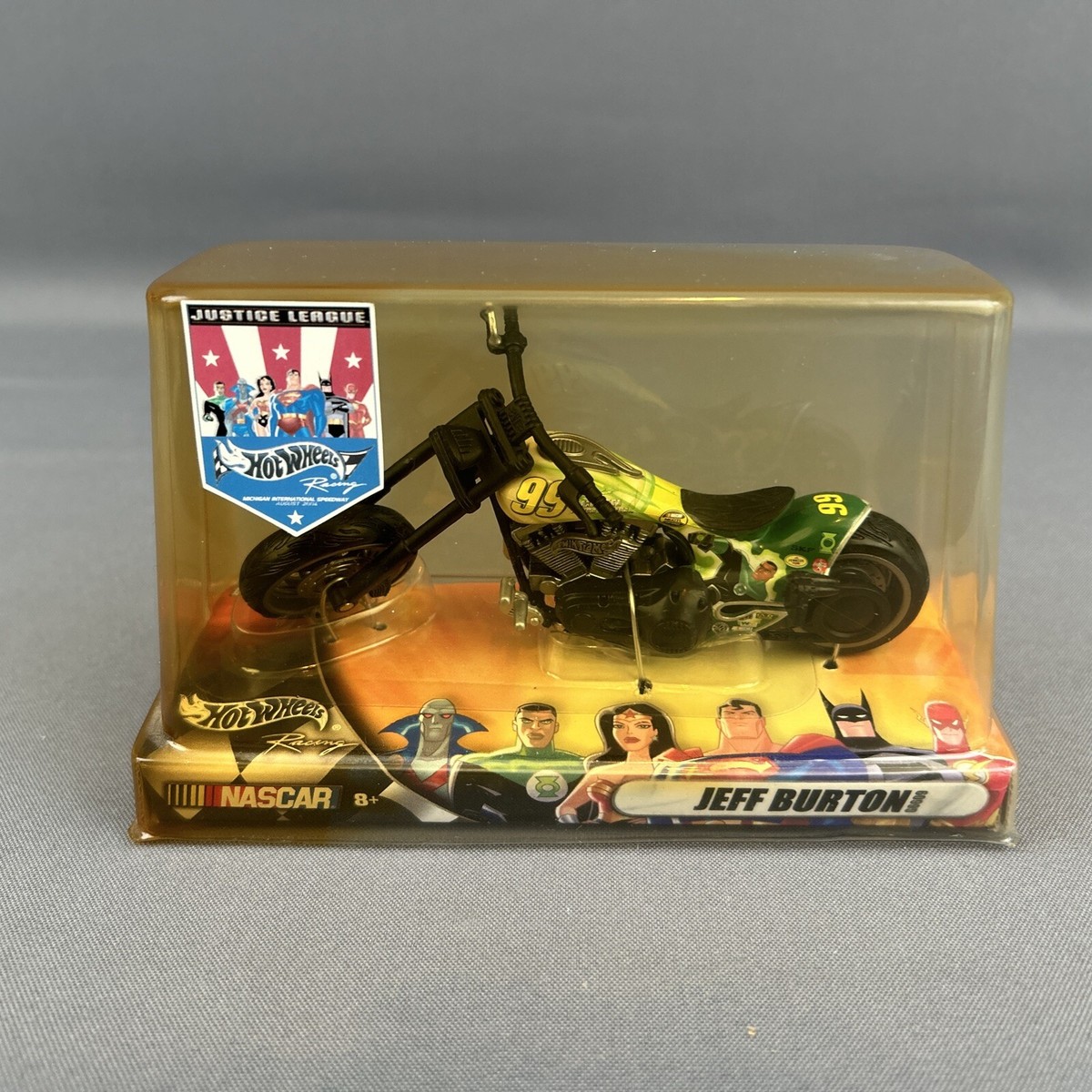 Hot Wheels Green Lantern Jeff Burton #99 Justice League Motorcycle