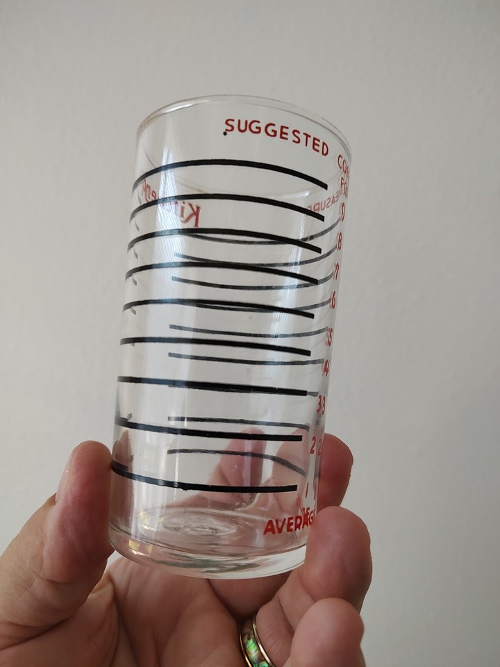 Antique Original Logo KitchenAid Glass Ground Coffee Measuring 9 Cups