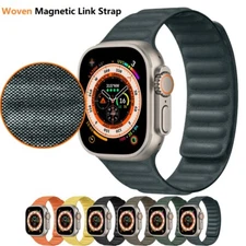 FineWoven Magnetic Link Band Strap For Apple Watch 11 10 9 8 7 6 5 4 3 2 Ultra 3