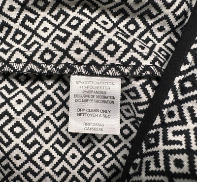 Intermix Ladies Skort Sz S Cotton Blend Black White 4 Pockets