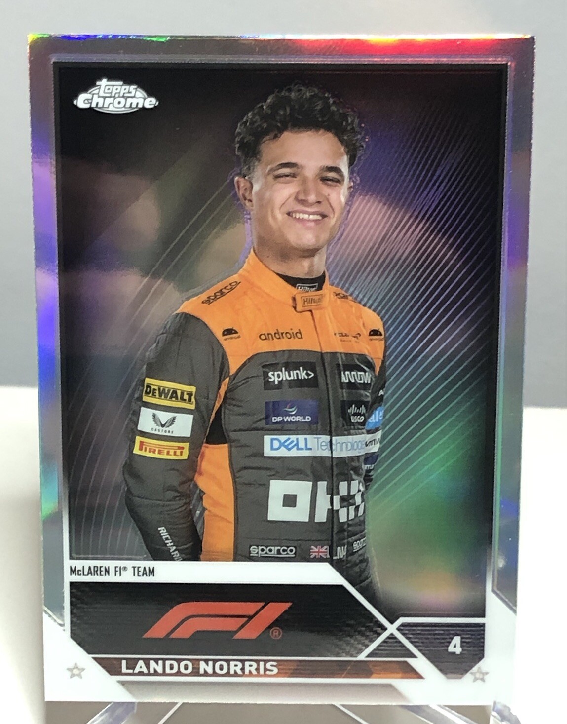 2023 Topps Chrome Formula 1 Lando Norris Refractor #25