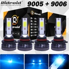 9005 9006 LED Headlight Super Bright 8000K Blue Bulb for High/Low Beam Combo Kit