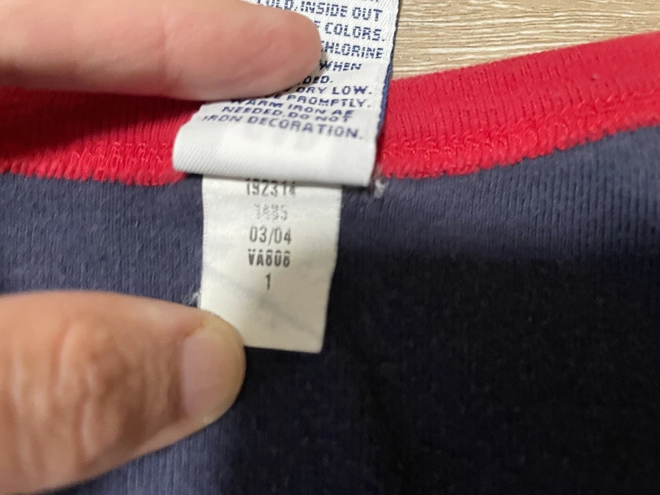 VTG GAP Y2K Red Navy Blue Crew Neck Tank Top Women’s Sz XL Sleeveless Shirt - Изображение 4 из 4