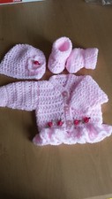 ?Handmadebyavril - Crochet Baby Cardigan Set - Twinkle