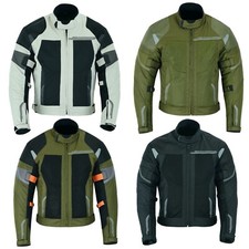 Motorradjacke Textil Protektoren Herren Motorrad Jacke Roller Biker Jacke Neu 
