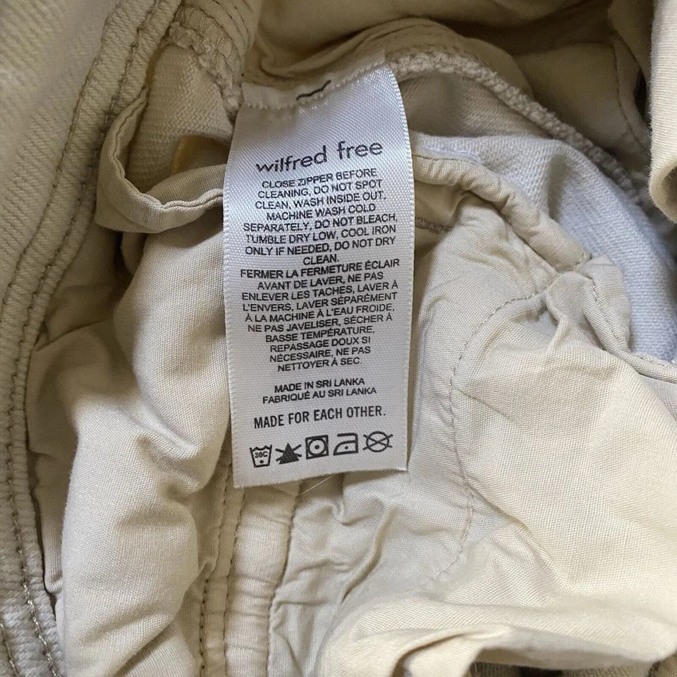 Pantalón cargo Aritzia Wilfred Maeve para mujer talla 00 beige abedul Foto 4 de 4