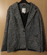 Anthropologie Avec Les Filles Black And White Blazer Style Jacket Size M