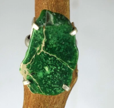 40.15 CT Naturel Carico Lac Vert Turquoise Certifié Pierre Précieuse Bague - Photo 1/4