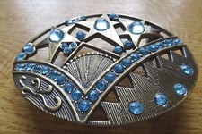 Fast antike filigrane Buckle Messing mit hell...
