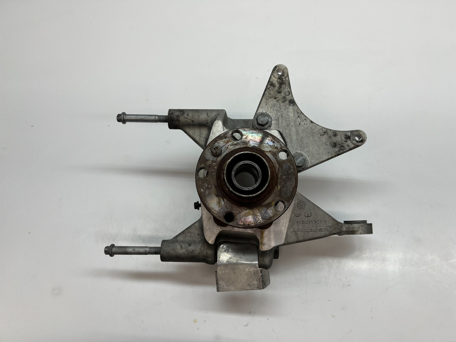 MCLAREN 650S REAR LEFT DRIVER LH WHEEL HUB SPINDLE OEM 11B0115CP 11B0623CP