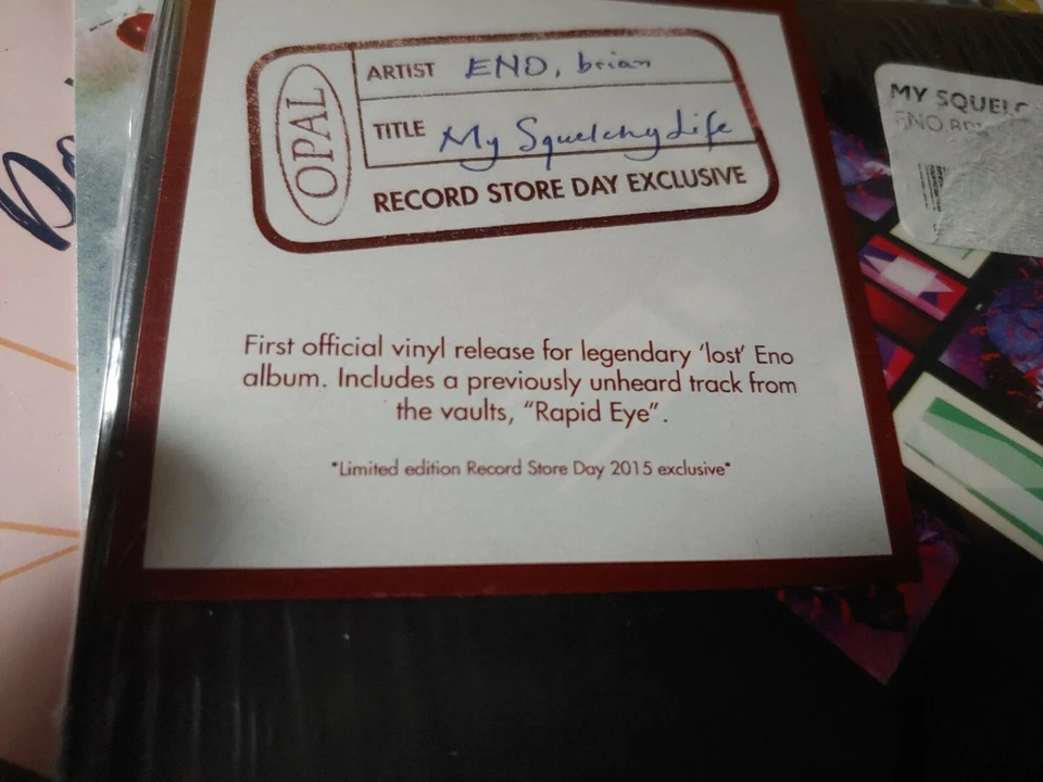 Brian Eno My Squelchy Life 2LP Record Store Day 2015 NEW RSD OOP Sealed - Image 2 of 4