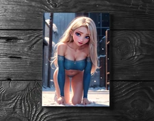 Sexy Elsa Anime Girl Poster Print - No Frame