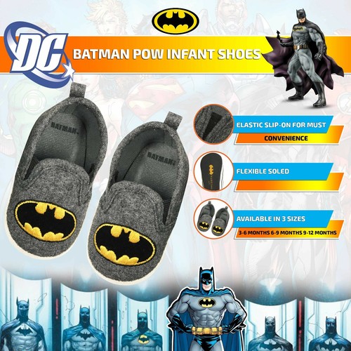 Scarpe slip-on DC Comics Batman bambino suola morbida 3 misure - Foto 5 di 7
