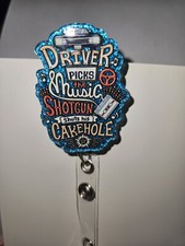 Supernatural- Retractable reel id badge key card holder. Driver Picks The Music