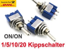 Miniatur Kippschalter Schalter 3-Pin EIN/AUS EIN/EIN Schaltung für Modellbau