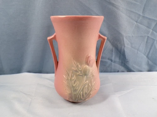 Hull Pottery #52 Thistle Vase 6 1/2" Tall