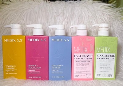 Lait Corporel Blanchissant MEDIX 5.5 à La Vitamine C & Curcuma - 444ml