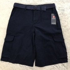 NEW w/Tag-CHAPS Blue Belted Cargo Shorts 12