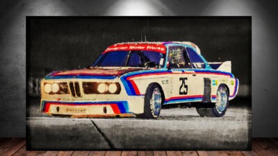LEINWAND BILD ER XXL POP ART AUTO 3.0 CSL OLDTIMER BUNT ABSTRAKT WAND POSTER