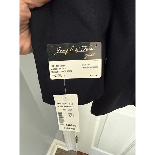 Giacca sportiva blazer lana Joseph & Feiss due bottoni vestibilità classica 50S-vendita al dettaglio $269,99 - Foto 3 di 7
