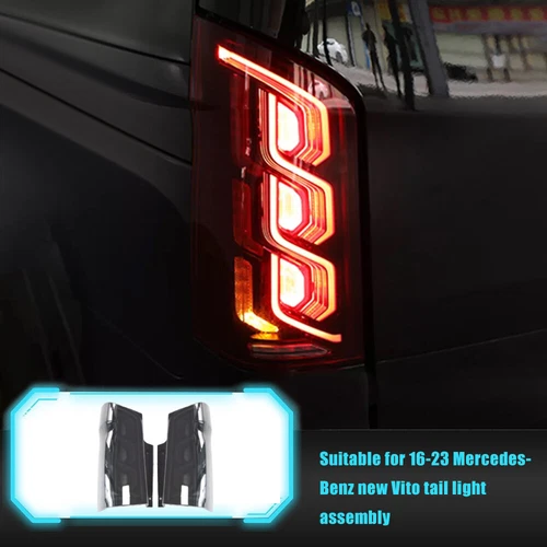 2x LED Dynamisches Rücklicht Bremsleuchten für Mercedes Benz Vito W447 2015-2022 - Bild 2 von 18
