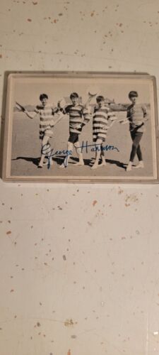 1964 BEATLES 1ST SERIES B&W CARD #56 VG GEORGE HARRISON (NOT AUTHENTICATED) NICE - Picture 1 of 2