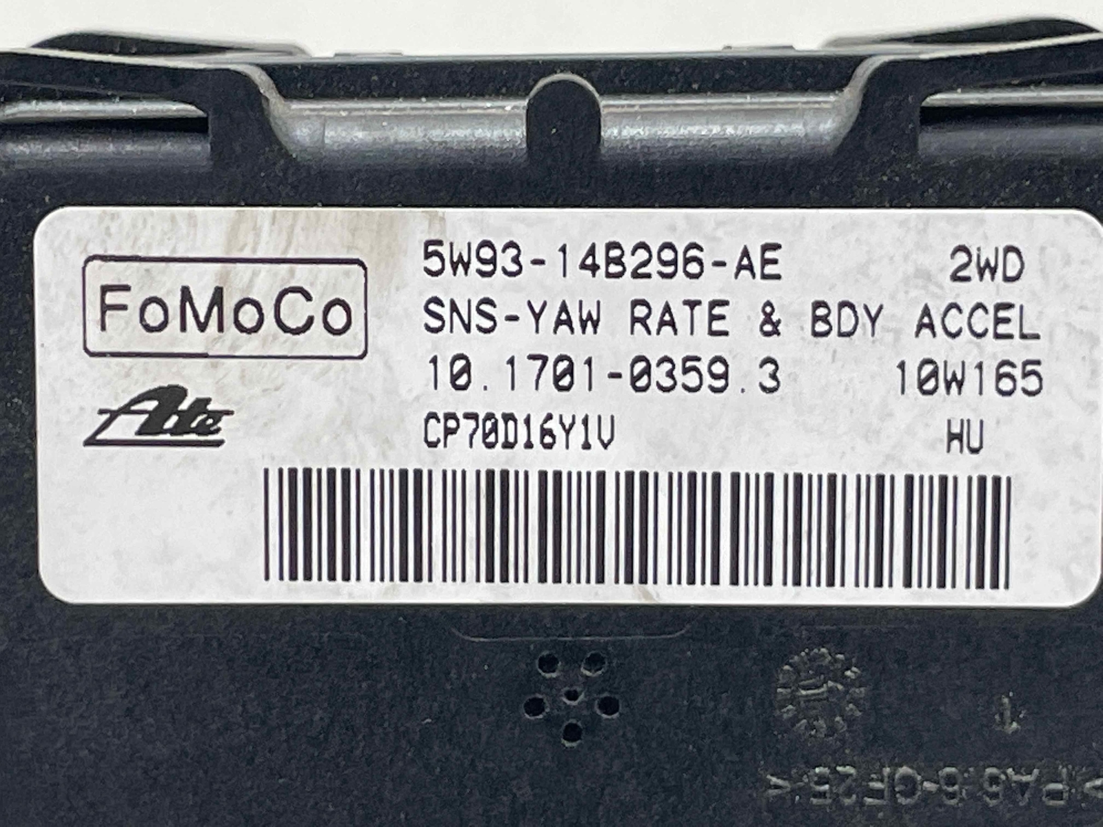 2010 ASTON MARTIN RAPIDE OEM YAW RATE SENSOR CONTROL MODULE 5W93-14B296-AE
