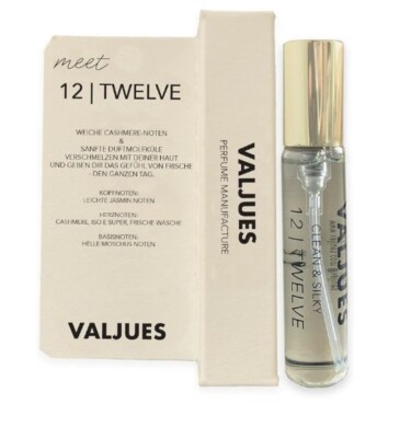 VALJUES Clean & Silky 12/ TWELVE 5ml Eau de Parfum Taschenflakon Nischenduft NEU