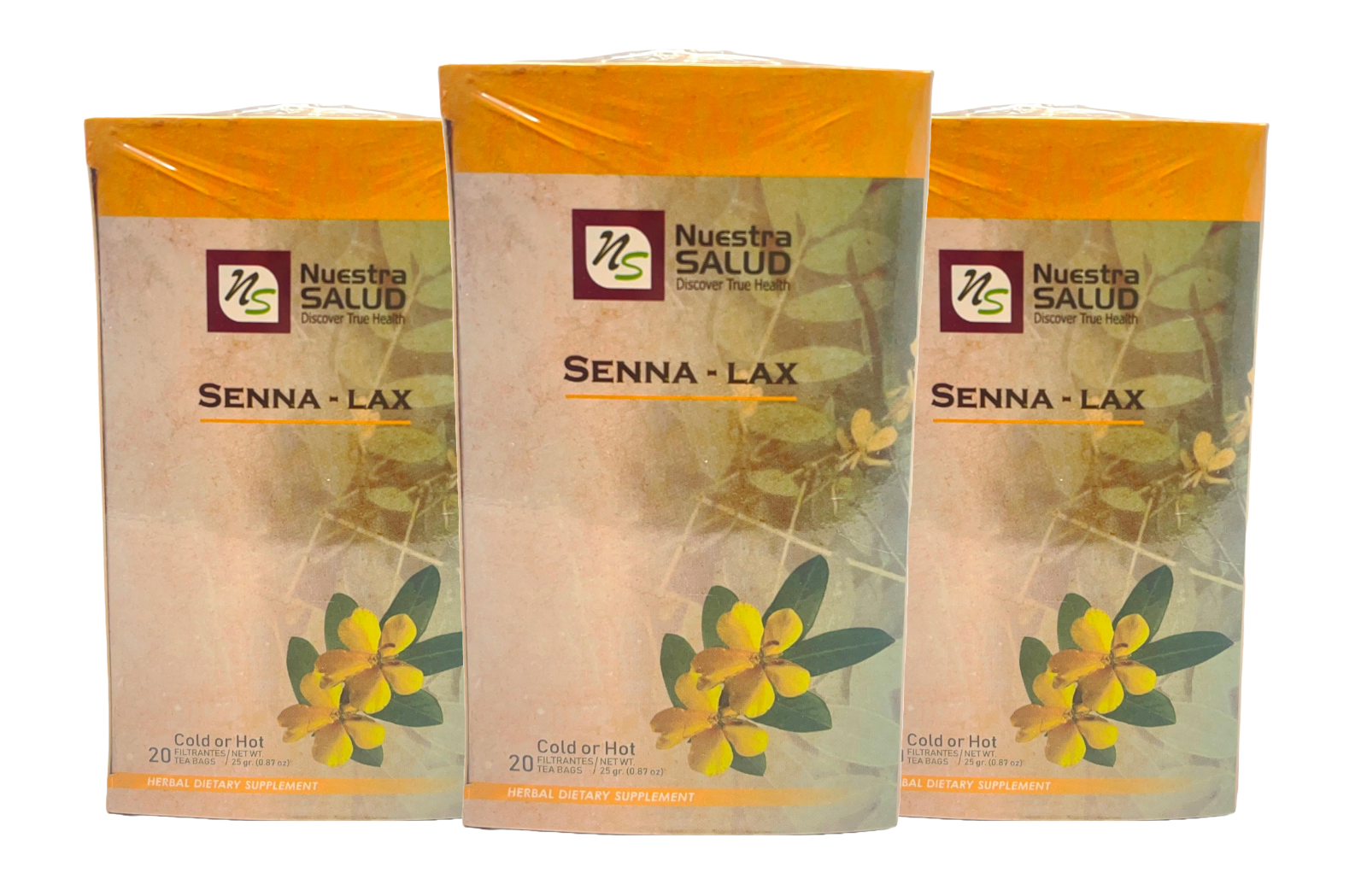 Senna Te Blend Herbal Tea Value Pack (60 Tea Bags)