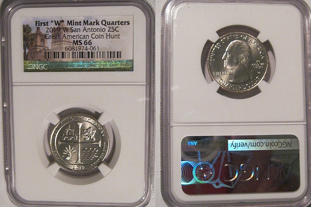 2019 W San Antonio Missions NP Quarter 25c NGC MS 66 West Point | eBay