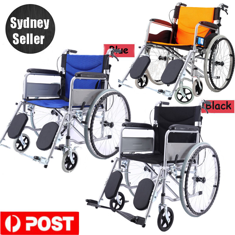 24'' Foldable Lightweight Medical Wheelchair Footrest Backrest