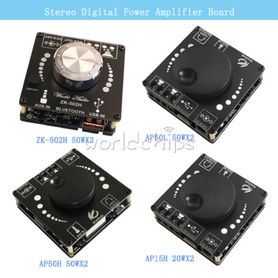 Bluetooth 5.0 TPA3116D2 Digital Power Amplifier Audio Stereo Board 20WX2 50WX2