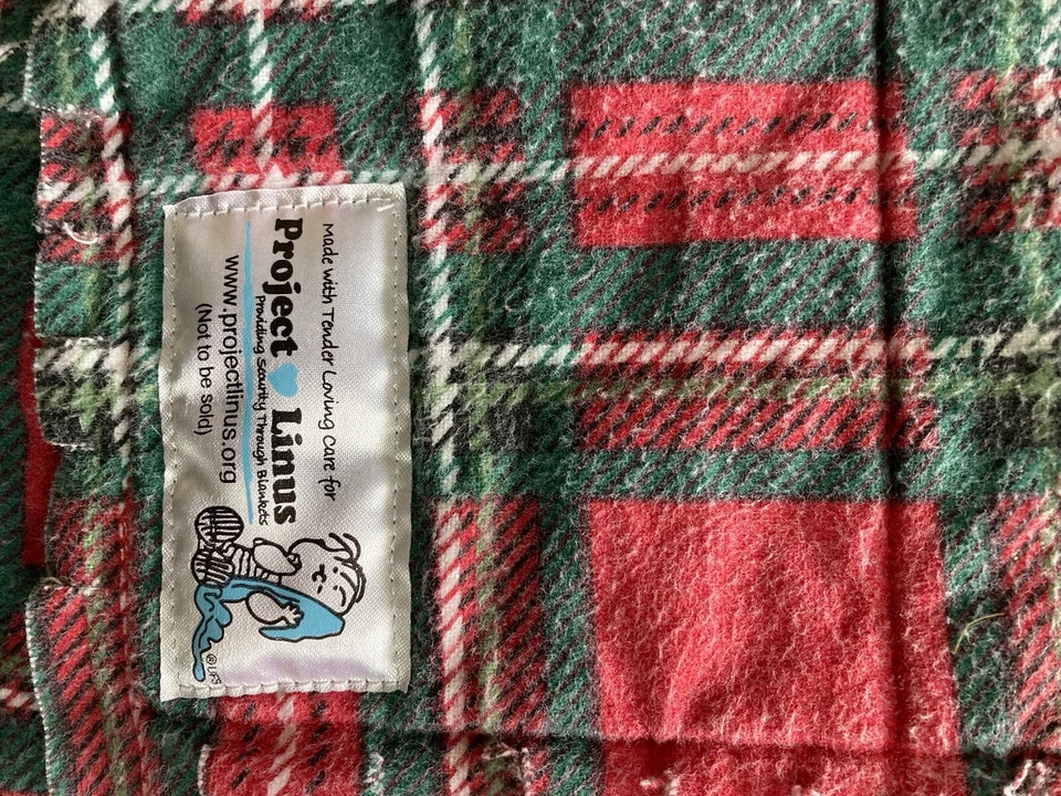 Project Linus Handmade Child’s Flannel Rag Quilt 37” X 47” Pre-owned - Image 4 of 4