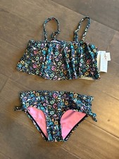 Raisins Girls 2Pc Floral Print Swimsuit Lanai Set Size 7 Pali Set