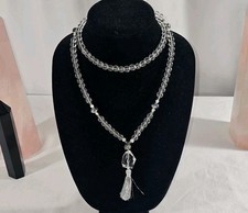 Collana di api Mala personalizzate di design perle trasparenti perle argento perline metalliche