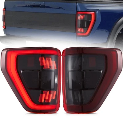 2*VLAND LED Rückleuchten für Ford F-150 2021-2023 w/Startanimation Gelb Blinker - Bild 1 von 4