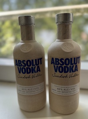 Absolut Vodka Paperbottle, Papierflasche, Limited Edition, 2x500ml, UK + Sweden