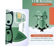 Mint Mobile 3-in-1 SIM Card 5GB 3-Month Plan Unlimited Talk & Text