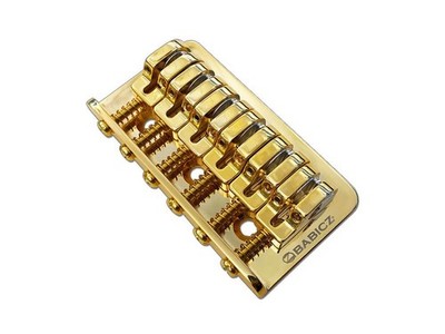 Babicz FCHZ3HT Z Series 3-Hole Mount Hard Tail Guitar Bridge, Gold