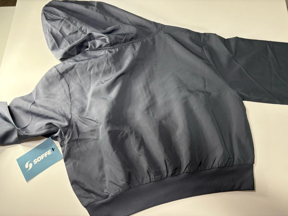 Sudadera con Capucha Soffe Girls Squad Cuarto Cremallera, Gris Gunmetal, XL NUEVA CON ETIQUETAS $34 NIÑAS TALLA 16 Foto 2 de 4