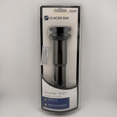 NEW IN PACKAGE Glacier Bay Strainer Drain - OIL RUBBED BRONZE #1000 048 895 NOS