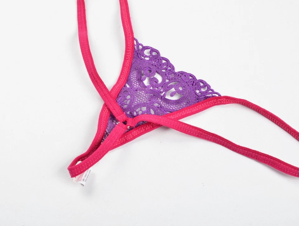 Tanga Sexy Micro Encaje Comadreja Malvada Raro Talla L Foto 3 de 4