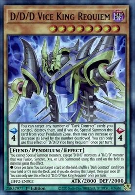 Yu-Gi-Oh! D/D/D Vice King Requiem 1st Ed. GFP2-EN002 Ultra Rare NM/LP x1