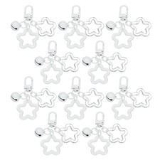 10Pcs Star Keychain, Keychain Charms, White