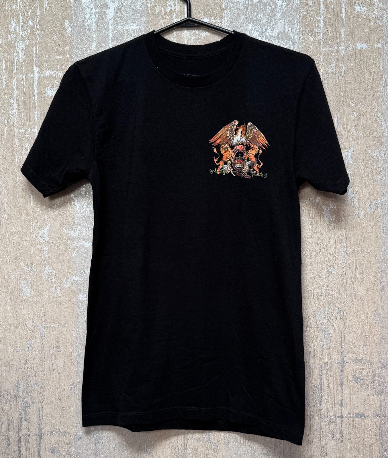 Queen Rock Band Graphic Print Black Tee Lightweight Men's T-shirt Size S