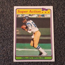 1981 Topps #524 Kellen Winslow San Diego Chargers Rookie Subset Card. rookie card picture