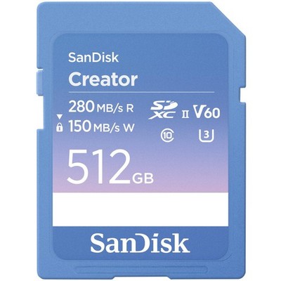 Sandisk Creator Card (SD UHS-II) 512GB NEW