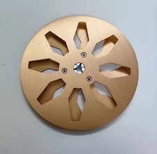 7" Aluminium Golde Take-Up Reel for 1/4" Tape Recorder Akai GX-77 GX-1820D Etc..