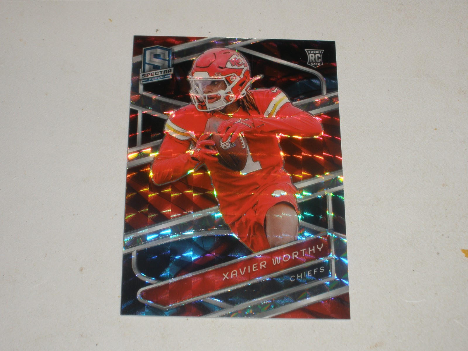 2024 Panini Spectra Interstellar Prizm #7 Xavier Worthy 38/60 Rookie RC